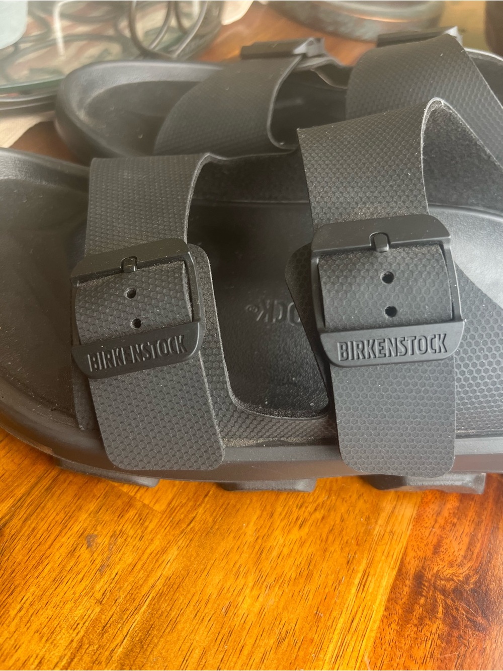Birkenstock Men’s Mogami Terra Black Two-Strap Slide Sandals - Picture 5 of 6